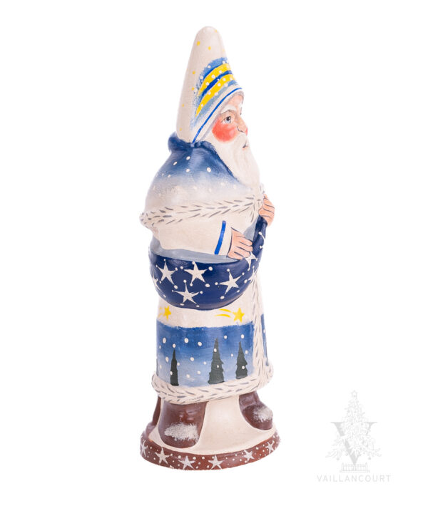 White and Blue Father Christmas with Shooting Star