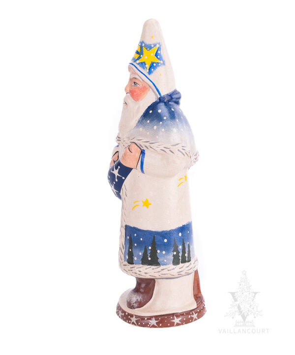 White and Blue Father Christmas with Shooting Star