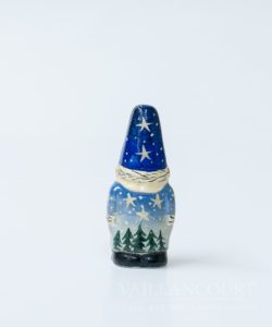 Miniature Santa in Blue Night Sky Coat