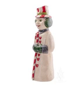 Large Snowman with Candy Cane