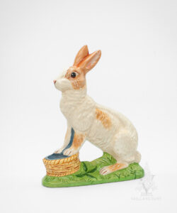 Rabbit with Front Paws on Basket