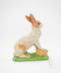 Rabbit with Front Paws on Basket
