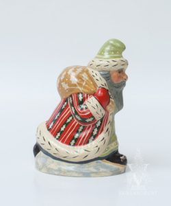 Striding Father Christmas with Sack Over Shoulder