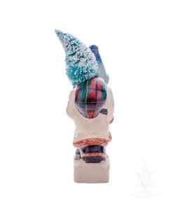 American Santa Series Father Christmas with Tartan Sack