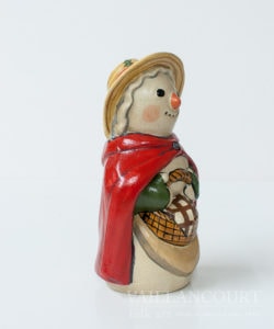 Colonial Snowlady with Red Cape