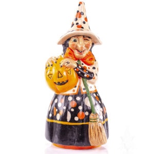 Witch Holding Pumpkin