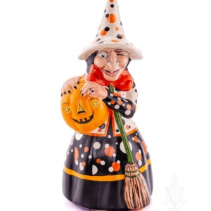 Witch Holding Pumpkin