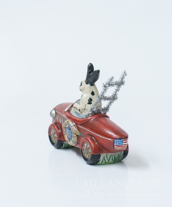 Parade Rabbit Driving Firetruck
