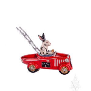 Parade Rabbit Driving Firetruck