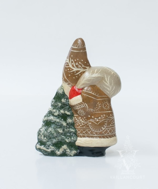 Gingerbread Santa with Tree and Teddy, VFA Nr. 2009-M8