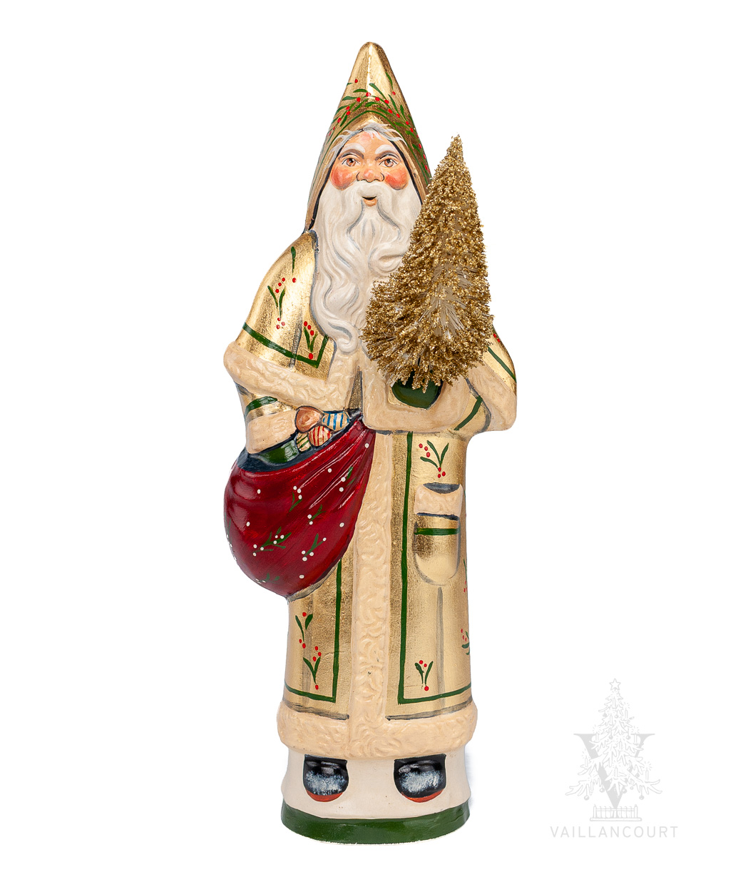 Santa in Gold Coat