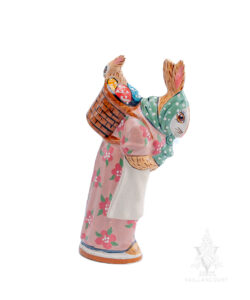 Rabbit with Baby in Basket
