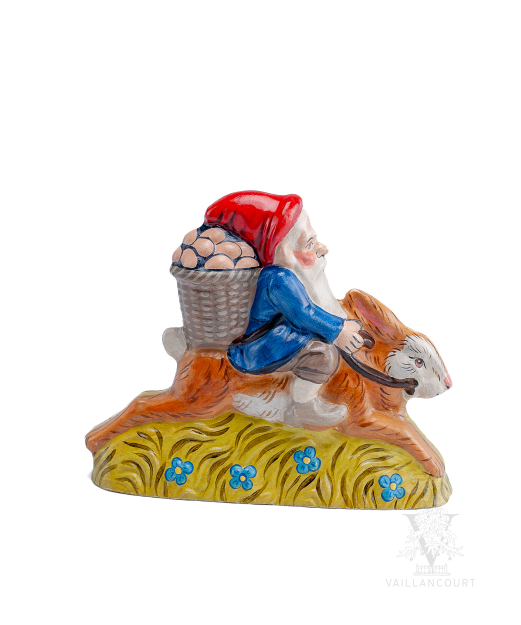 Gnome Riding Rabbit