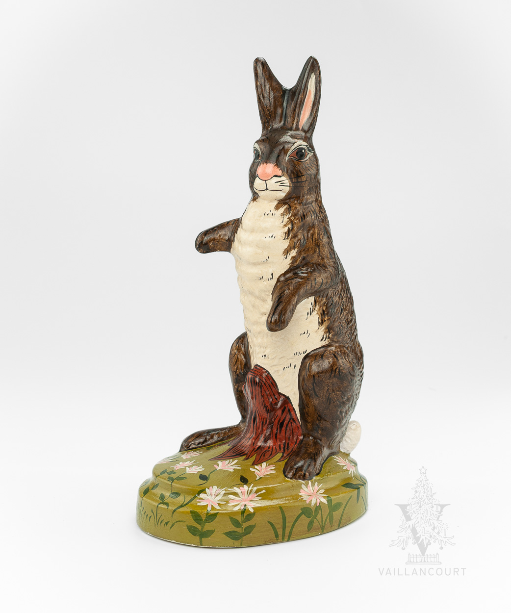 Large Rabbit Sitting in a Field of Clover