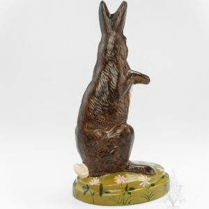 Large Rabbit Sitting in a Field of Clover