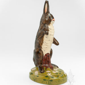 Large Rabbit Sitting in a Field of Clover