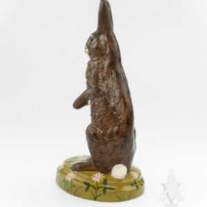 Large Rabbit Sitting in a Field of Clover