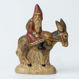 Kris Kringle Riding Mule
