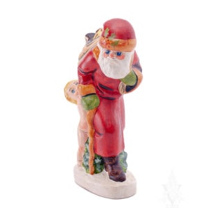 Father Christmas with Angel Holding Sack