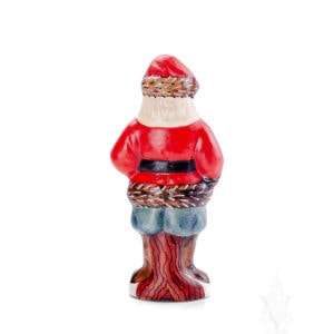 Santa with Striped Mittens