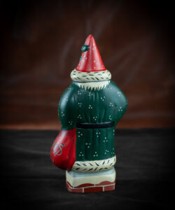 Father Christmas on Chimney with Toy Bag