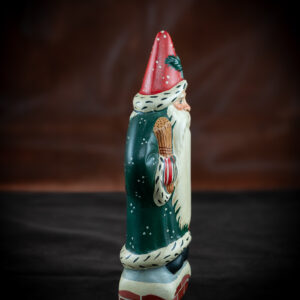 Father Christmas on Chimney with Toy Bag