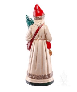 White Window Display Father Christmas with Marionette