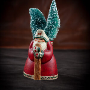 Father Christmas with Two Trees in His Sack