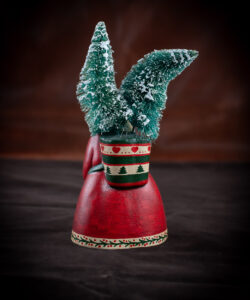 Father Christmas with Two Trees in His Sack