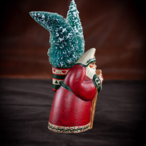 Father Christmas with Two Trees in His Sack