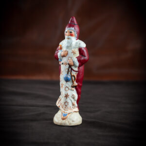 Victorian Father Christmas Carrying Doll