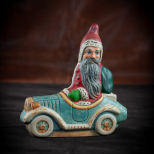 Santa in Blue Roadster