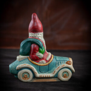 Santa in Blue Roadster