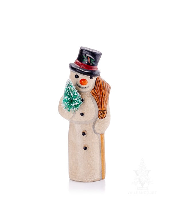 Snowman with Tree and Broom