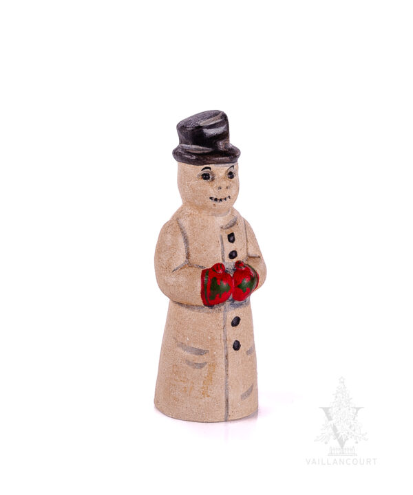 Snowman with Red Mittens