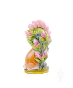 Small Bunny with Large Pink Flower
