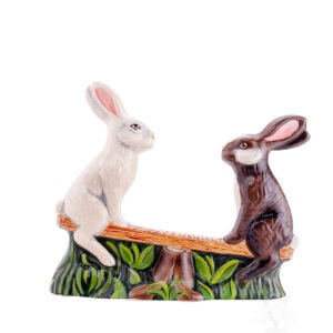 Two Rabbits on See-Saw
