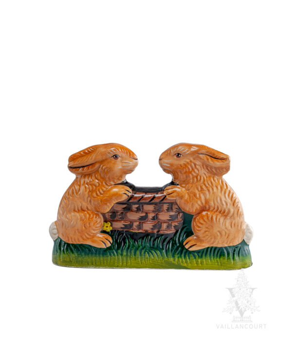 Two Rabbits Around Basket