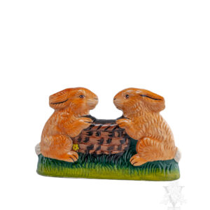 Two Rabbits Around Basket