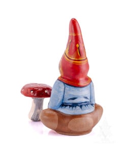 Gnome with Red Spotted Mushroom