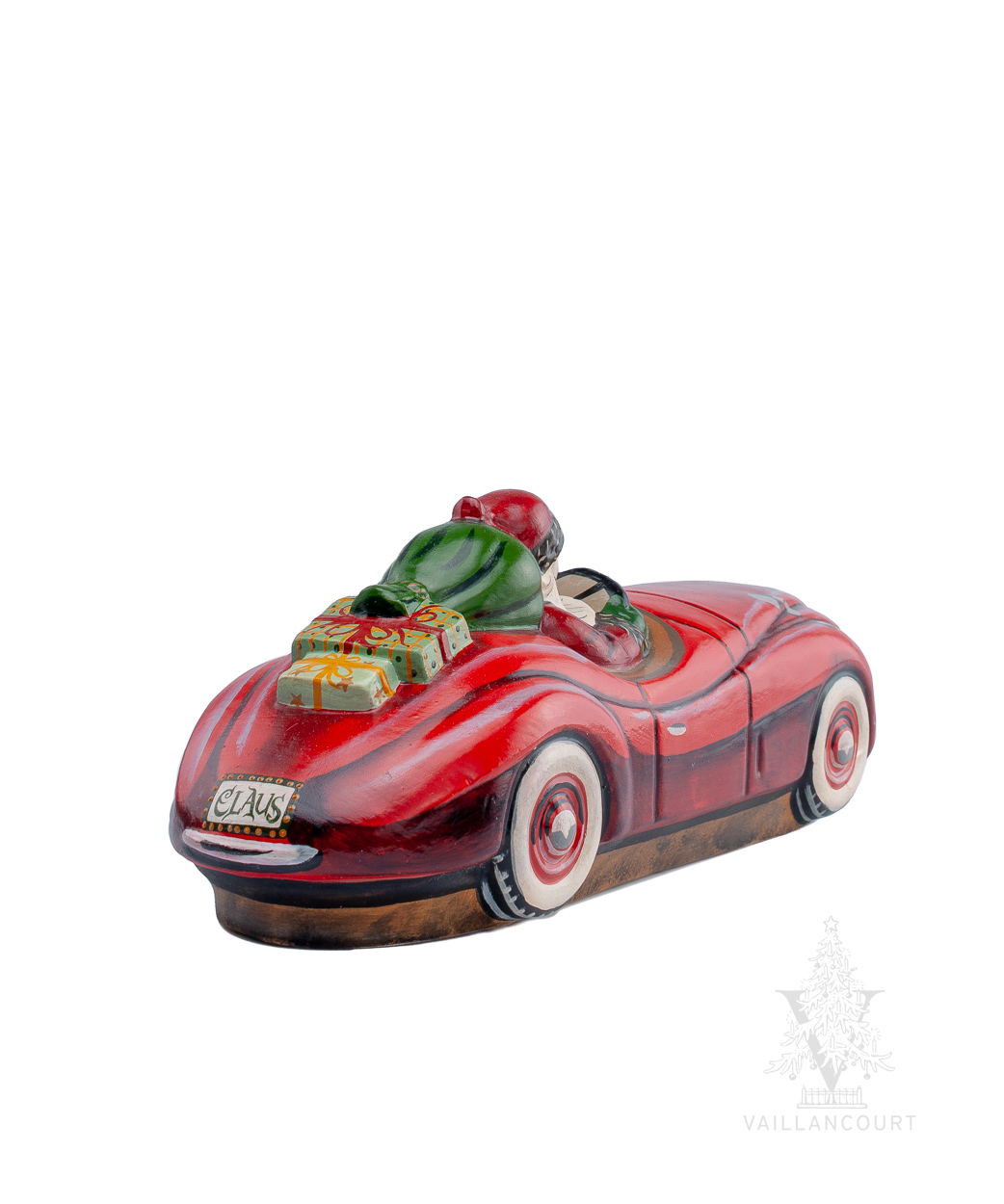 Santa in Red Jaguar from Vaillancourt