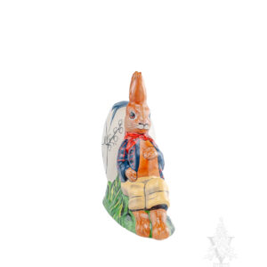 Easter Bunny Leaning Against Egg
