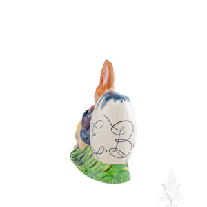 Easter Bunny Leaning Against Egg