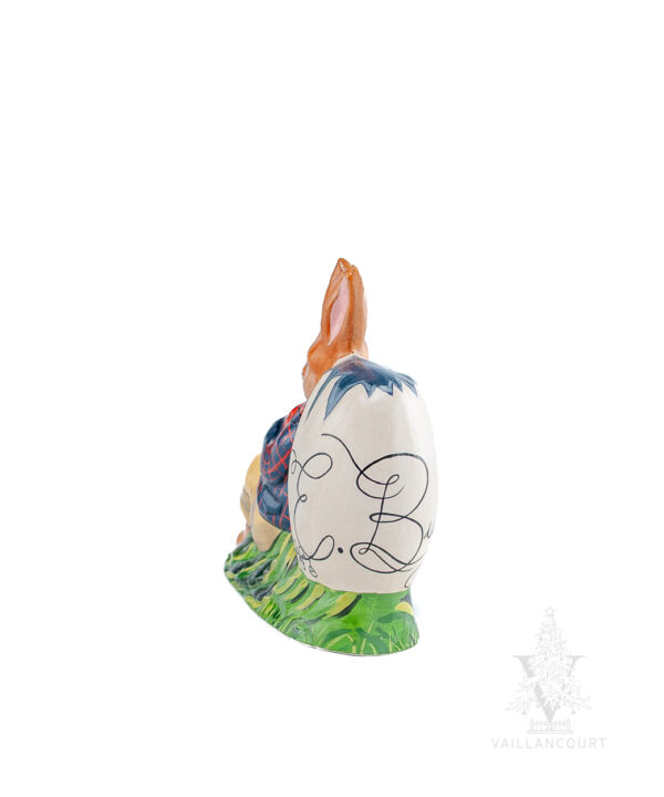 Easter Bunny Leaning Against Egg