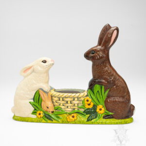 Rabbit Family Around Basket