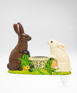 Rabbit Family Around Basket