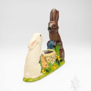 Rabbit Family Around Basket