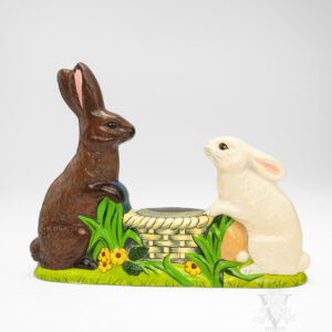 Rabbit Family Around Basket