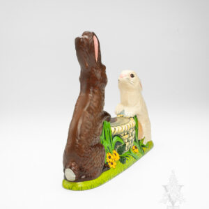 Rabbit Family Around Basket