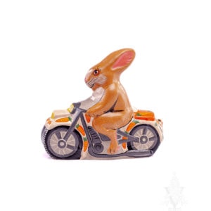 Rabbit Riding Motorcycle